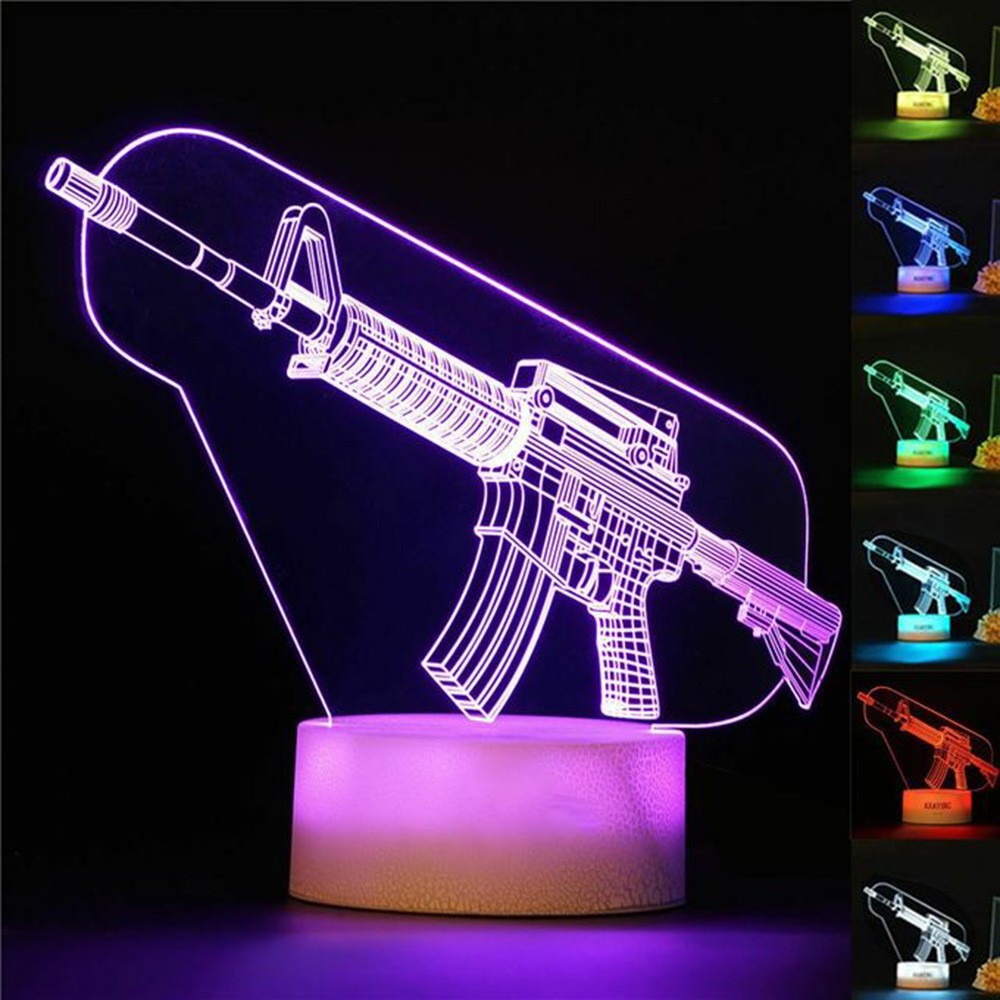 Game Rifle 3d Led Night Light  - огляд і ціна Accessories For Your Gaming Room
