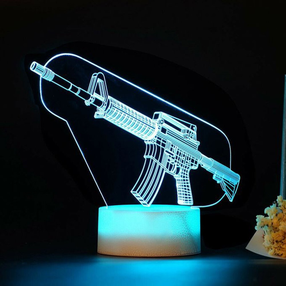 Game Rifle 3d Led Night Light  - огляд і ціна Accessories For Your Gaming Room